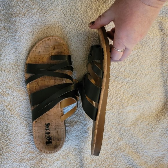 Korks Strappy Sandals sz 10 - Picture 2 of 4